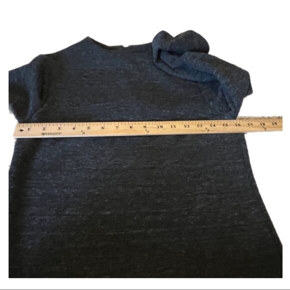 TopShop Dark Gray Knit Dress with Zippered Back. Size 8. Great Condition! - Picture 9 of 10